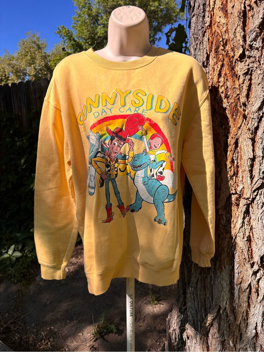 Yellow Sunnyside Graphic Crewneck Sweatshirt -